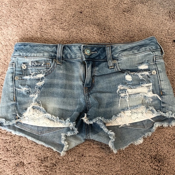 american eagle super low shortie